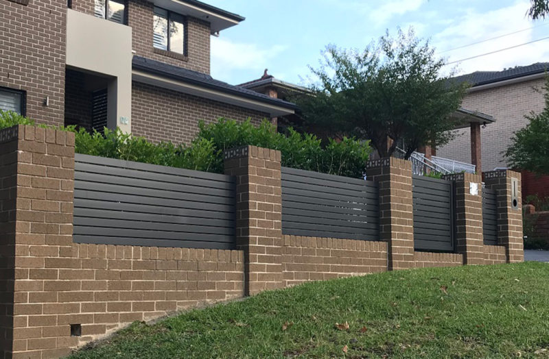 aluminium slat fencing