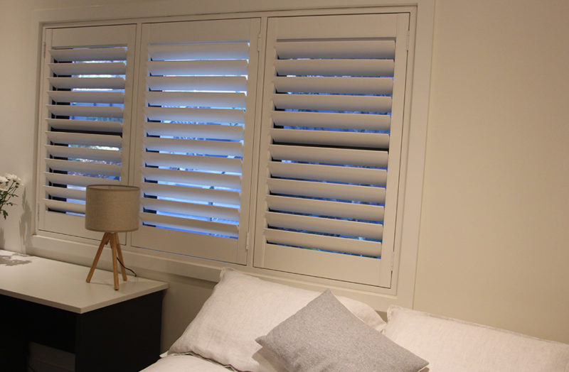 plantation shutters bedroom