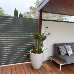 Aluminium Slat Screens Woodland Grey