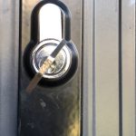 Key turned in lock