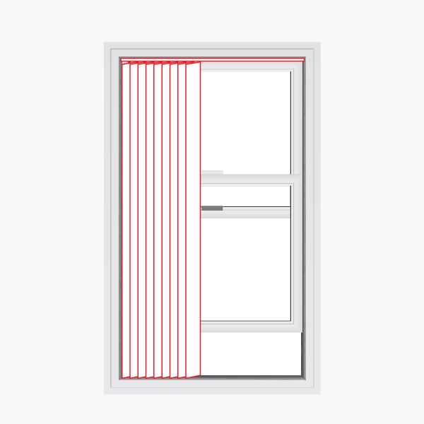 inside mount left or right vertical blind