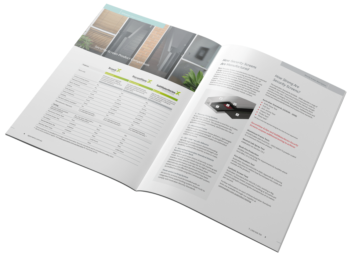 SP Screens Security Screen-Doors Brochure