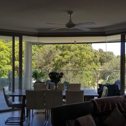 Wide Retractable fly screen waterview